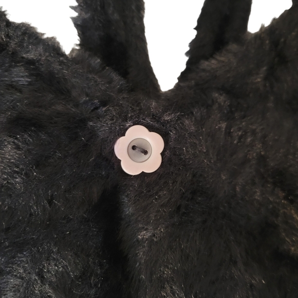 For Love & Lemons Devon Fuzzy Knit Crop Top in Black•M - Picture 8 of 11